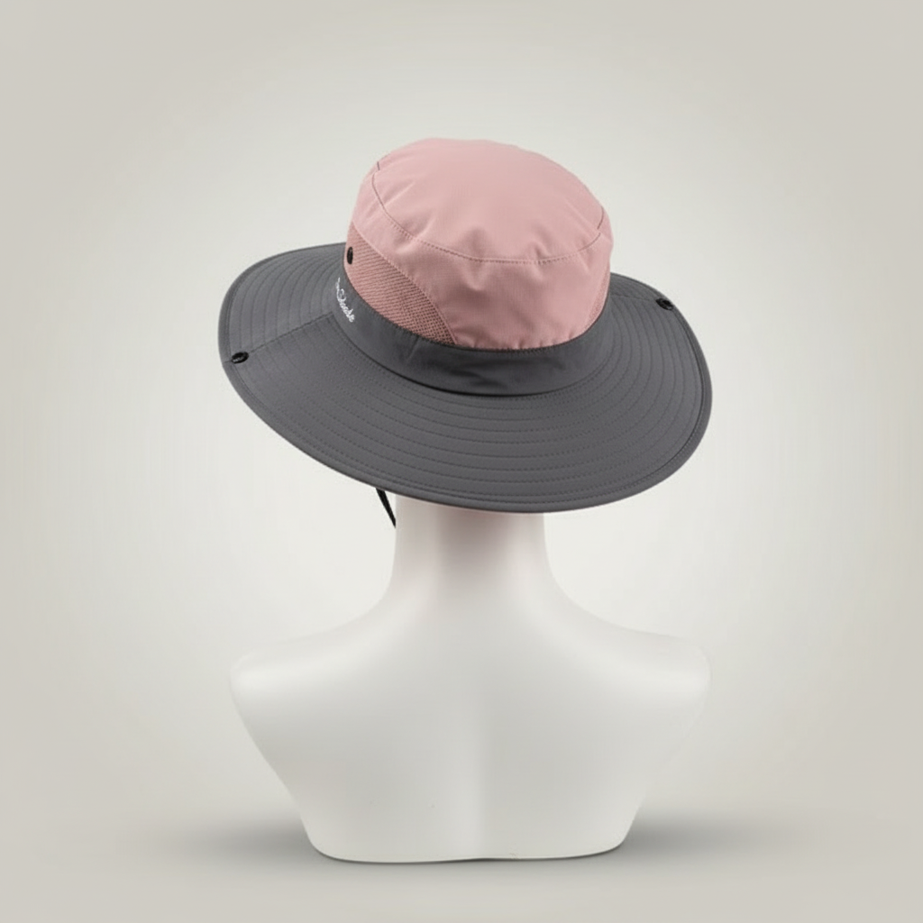 Chapeau de randonnée femme | Anti-UV léger large bord ajustable