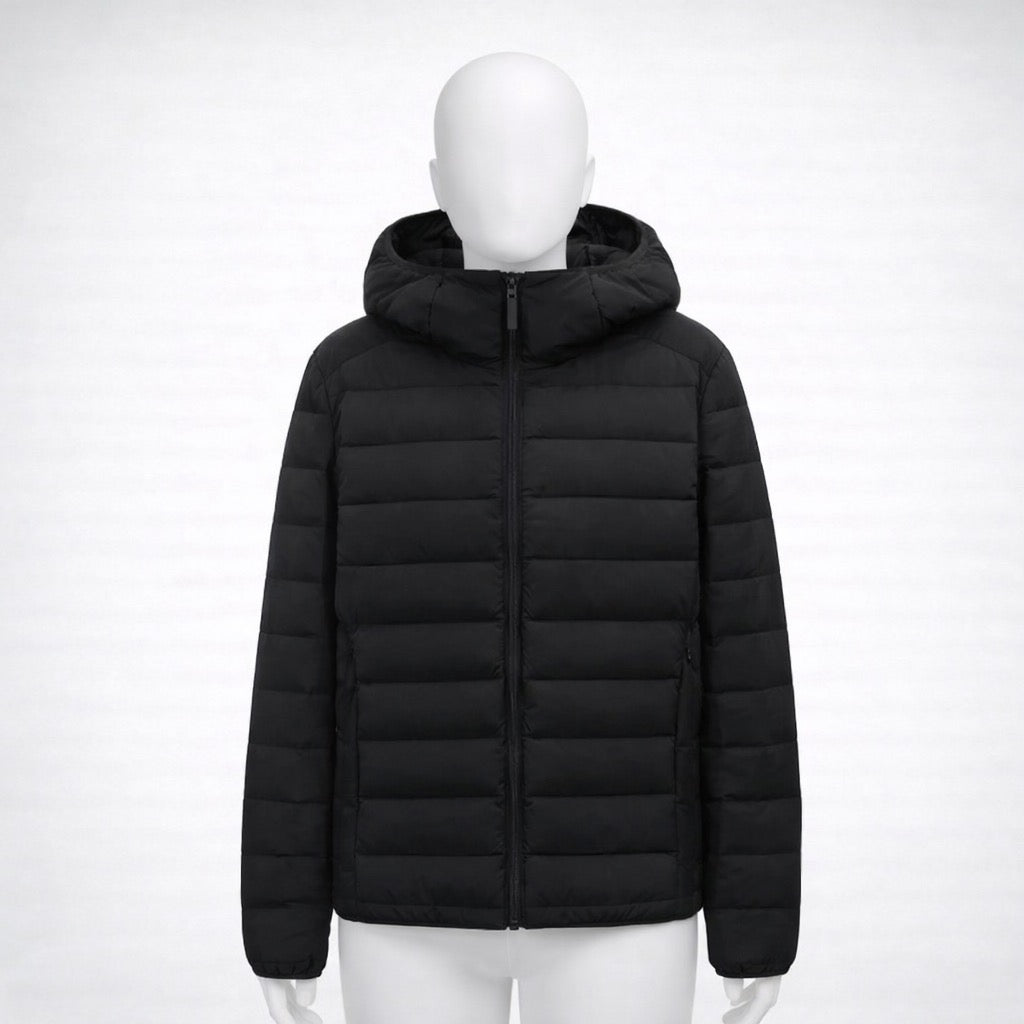 Veste de randonnée femme | Doudoune duvet légère imperméable capuche