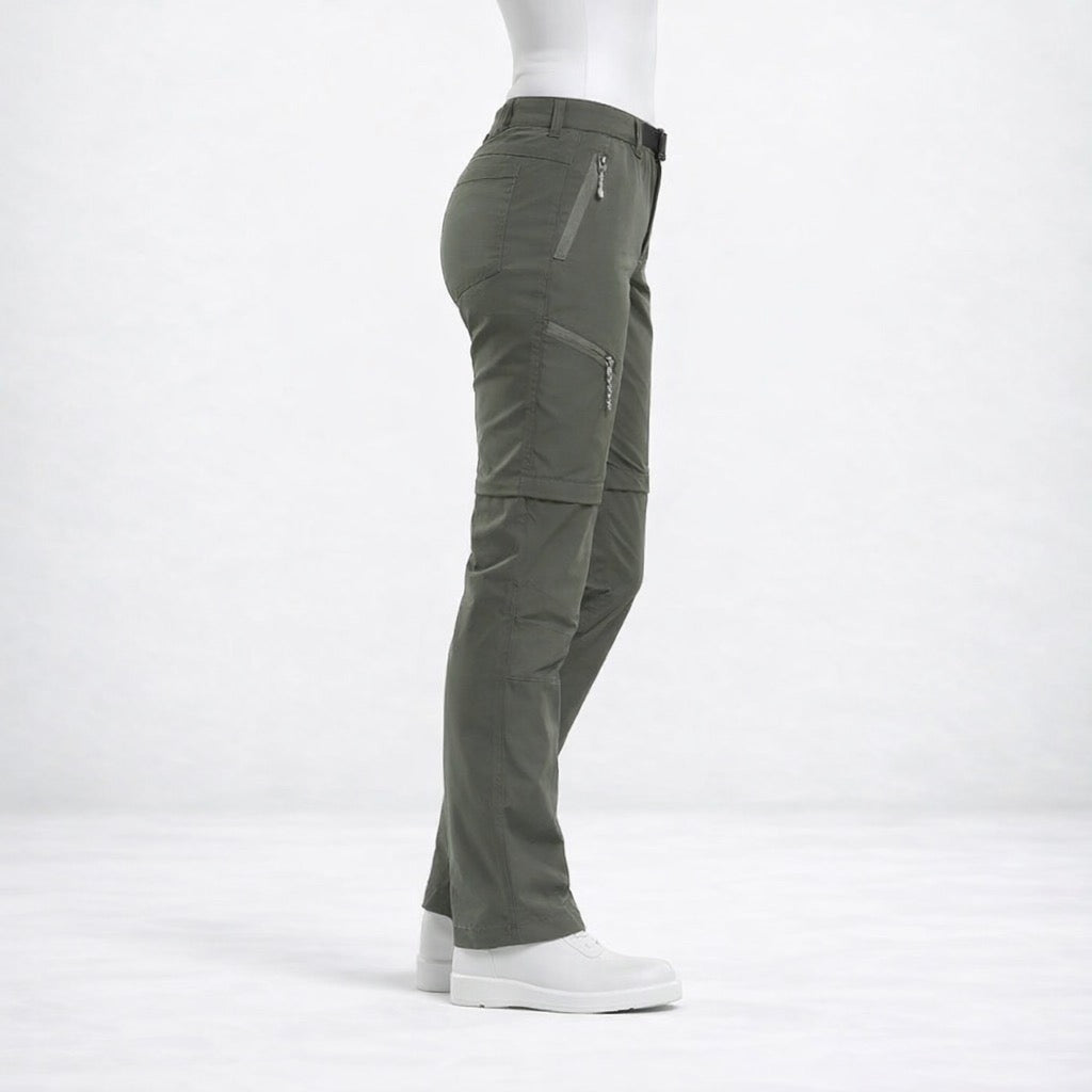 Pantalon de randonnée femme | Convertible imperméable léger respirant