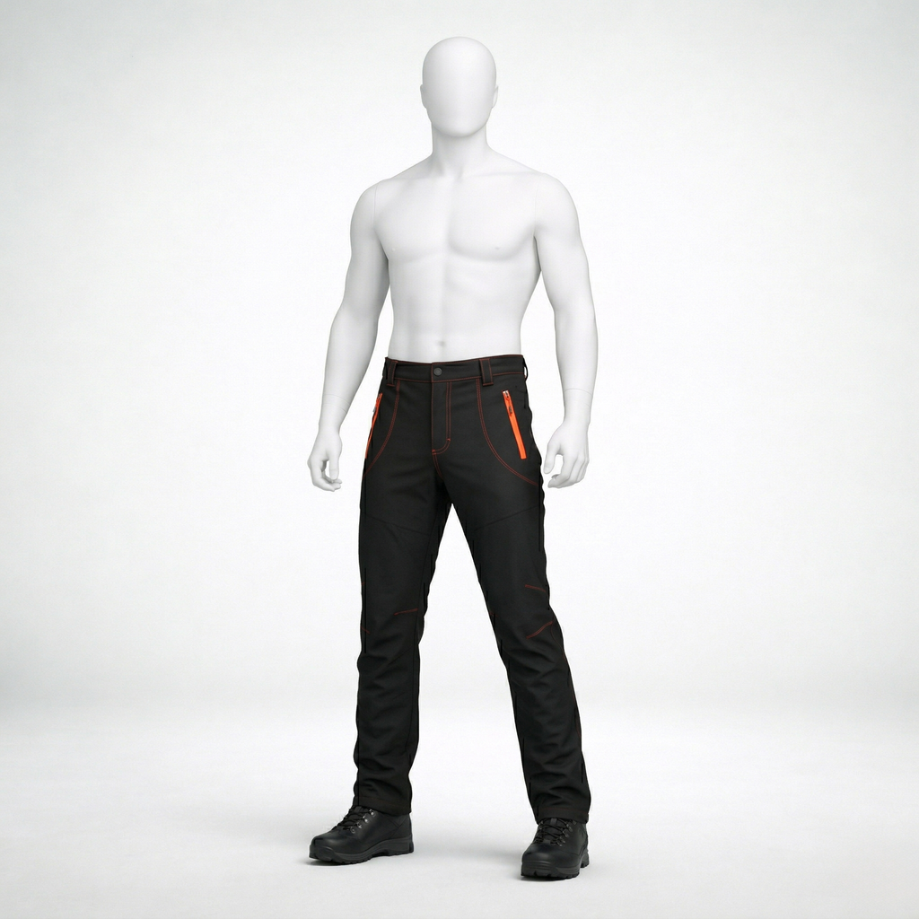 Pantalon de randonnée homme | Imperméable molletonné thermique