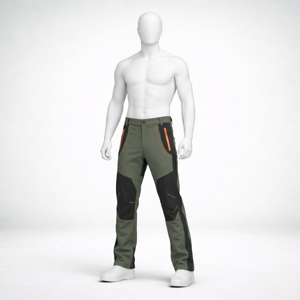 Pantalon de randonnée homme | Imperméable molletonné thermique