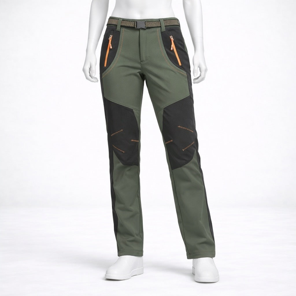 Pantalon de randonnée femme | Imperméable stretch respirant coupe-vent