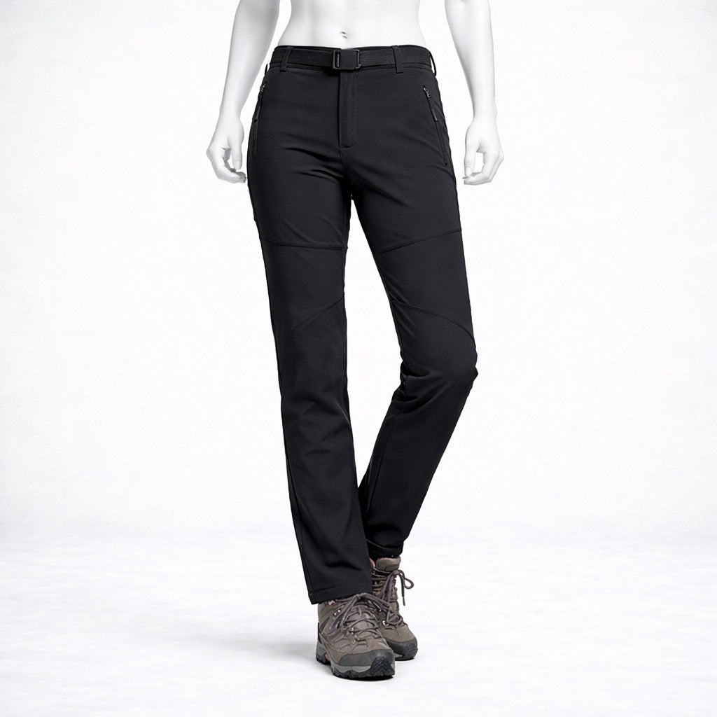 Pantalon de randonnée femme | Softshell imperméable coupe-vent -15°C