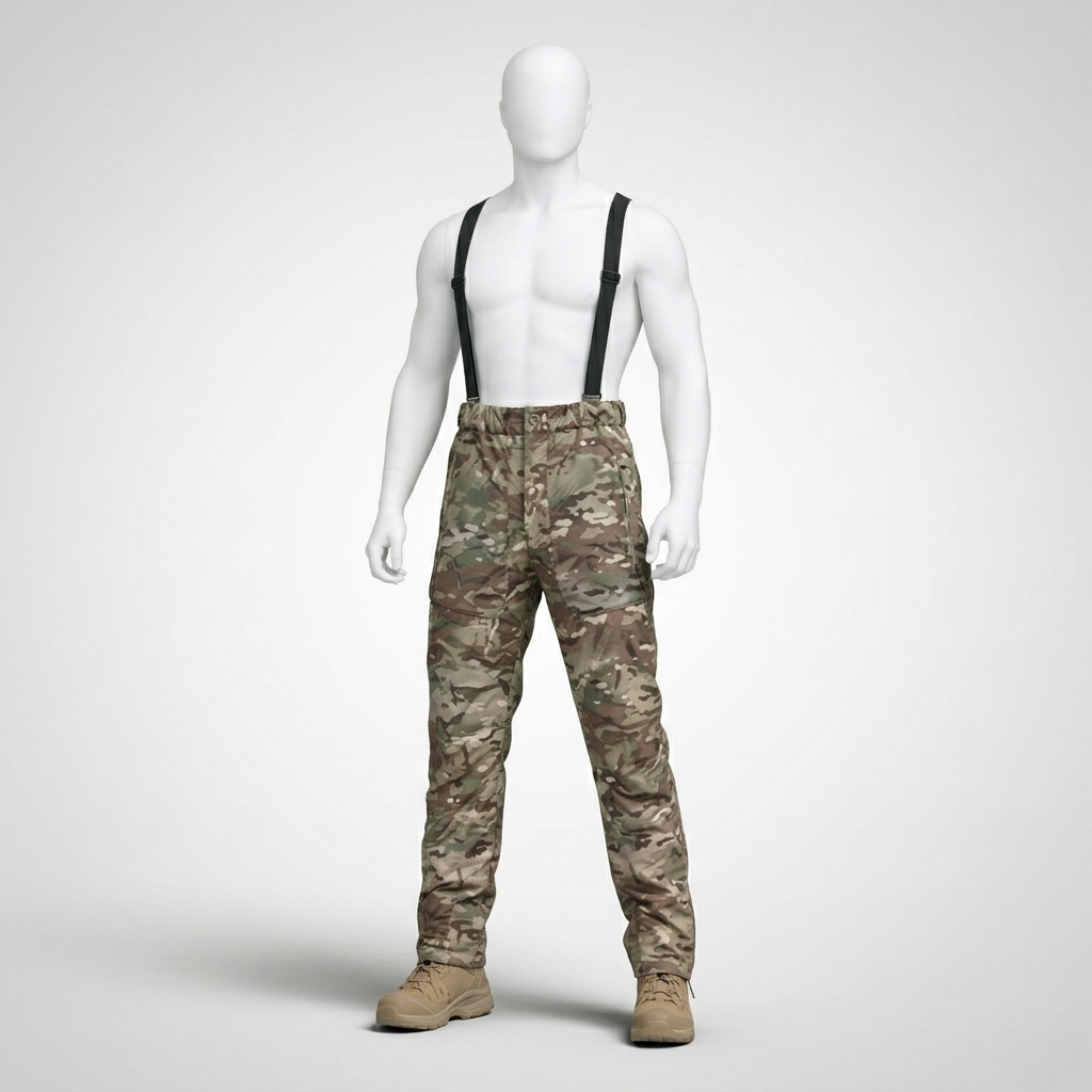 Pantalon de randonnée homme | Imperméable respirant bretelles ajustables