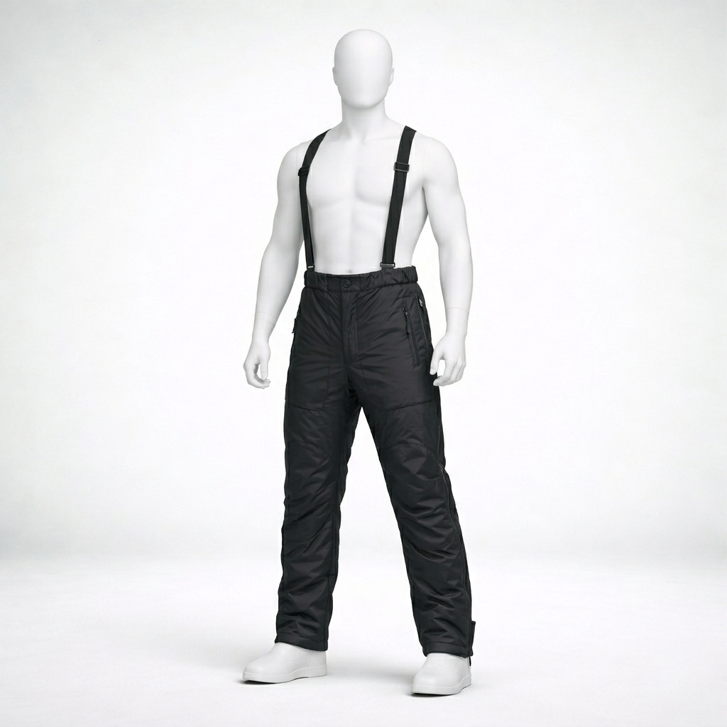 Pantalon de randonnée homme | Imperméable respirant bretelles ajustables