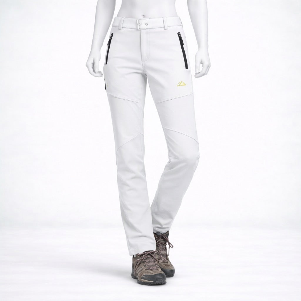 Pantalon de randonnée femme | Softshell imperméable coupe-vent hiver