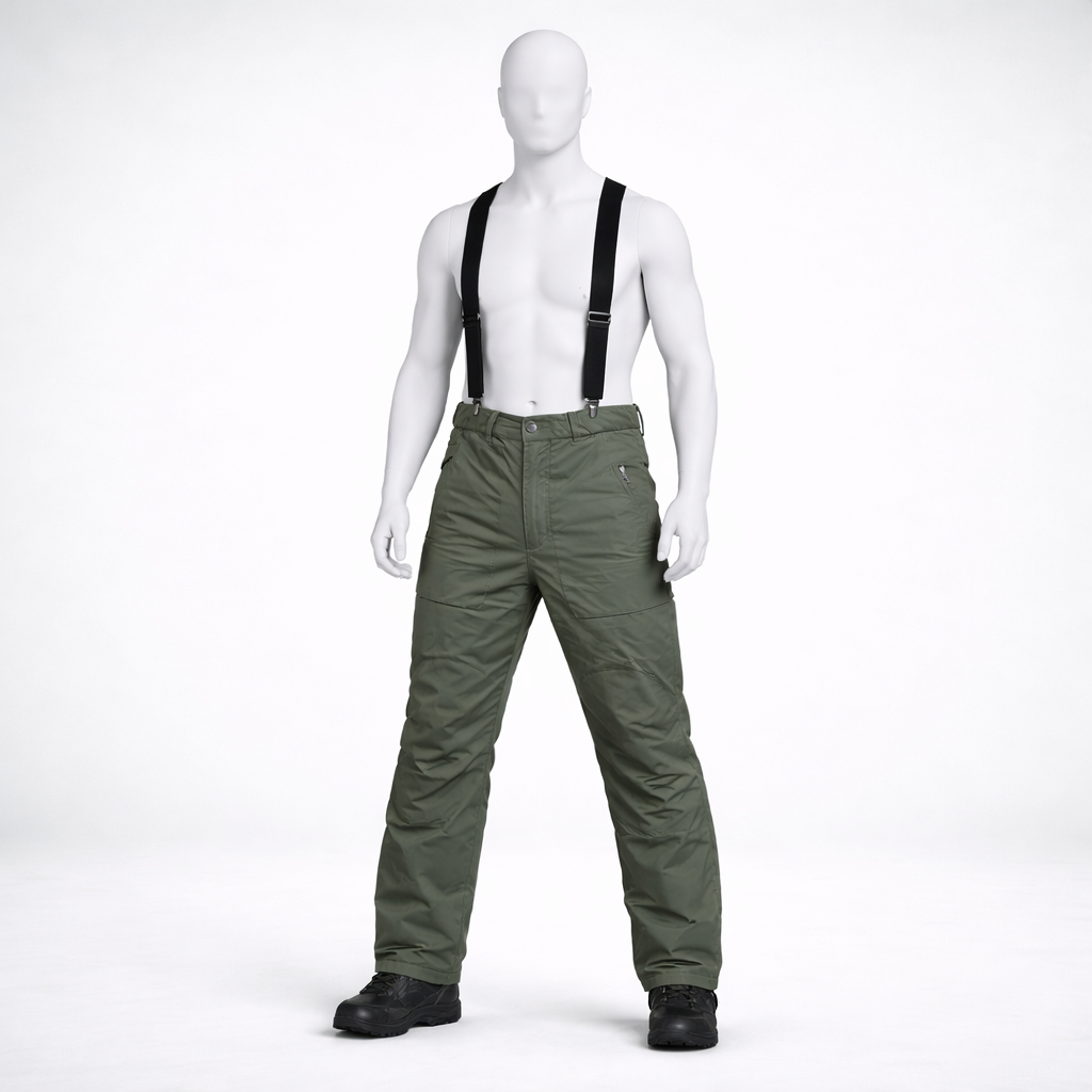 Pantalon de randonnée homme | Imperméable respirant bretelles ajustables