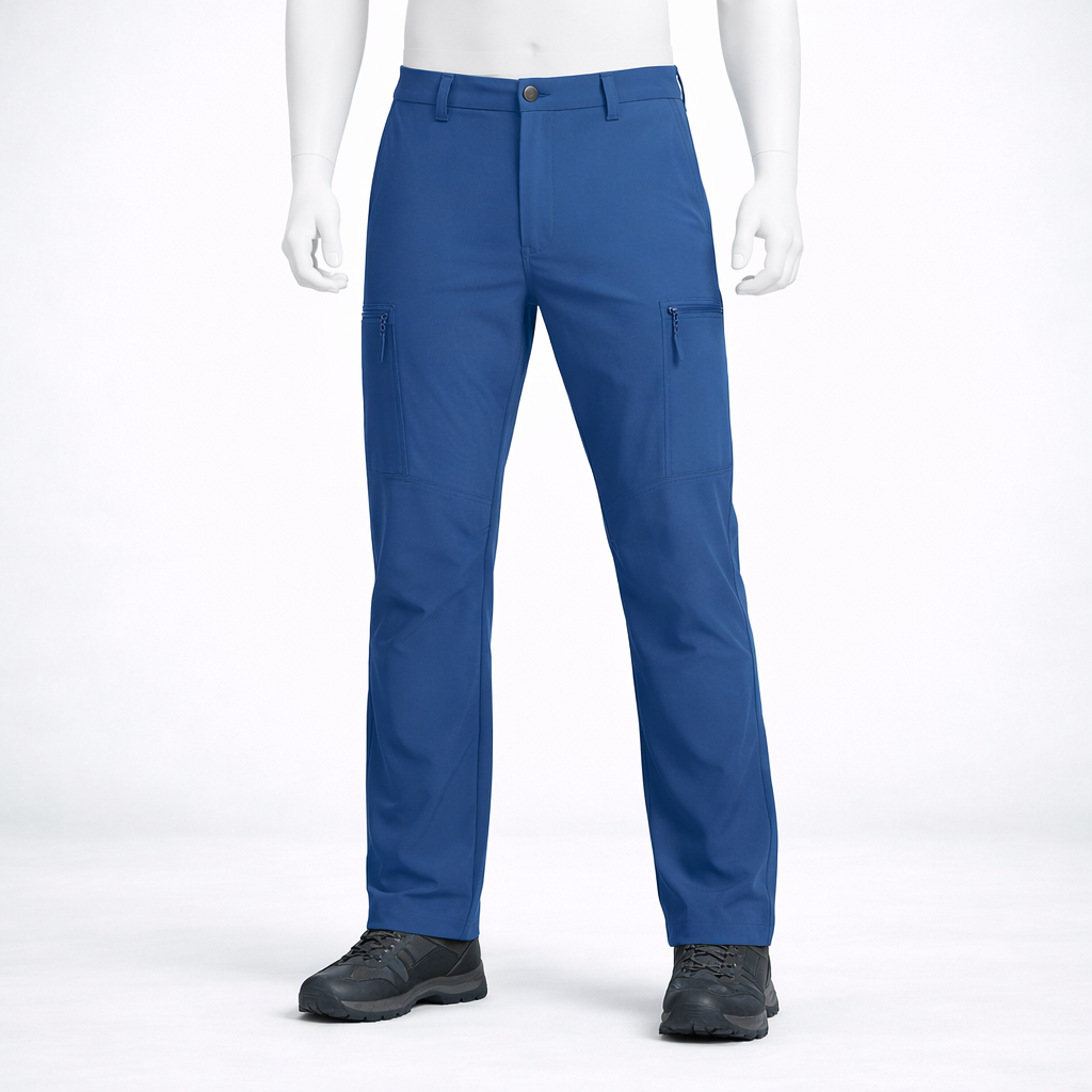 Pantalon de randonnée homme | Imperméable stretch 5 poches zippées