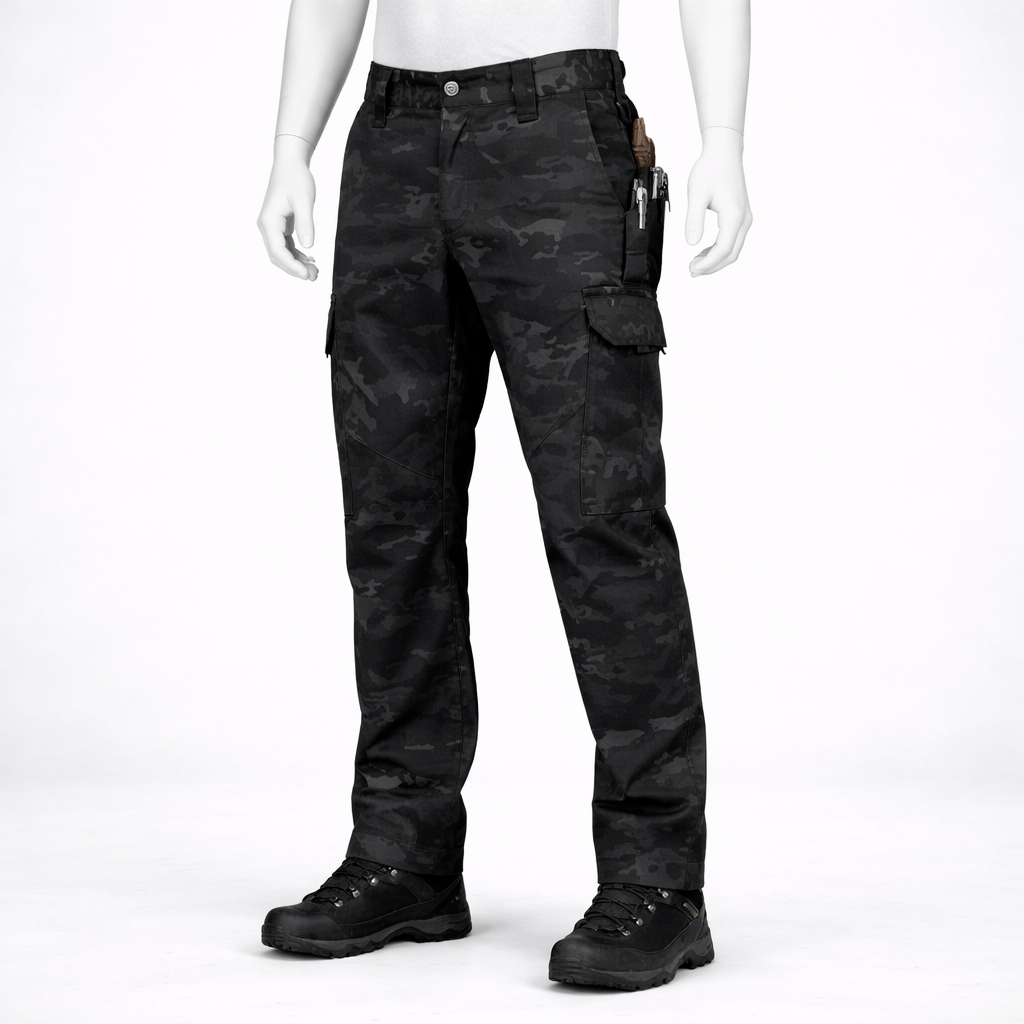 Pantalon de randonnée homme | Imperméable poches zippées coupe ajustée