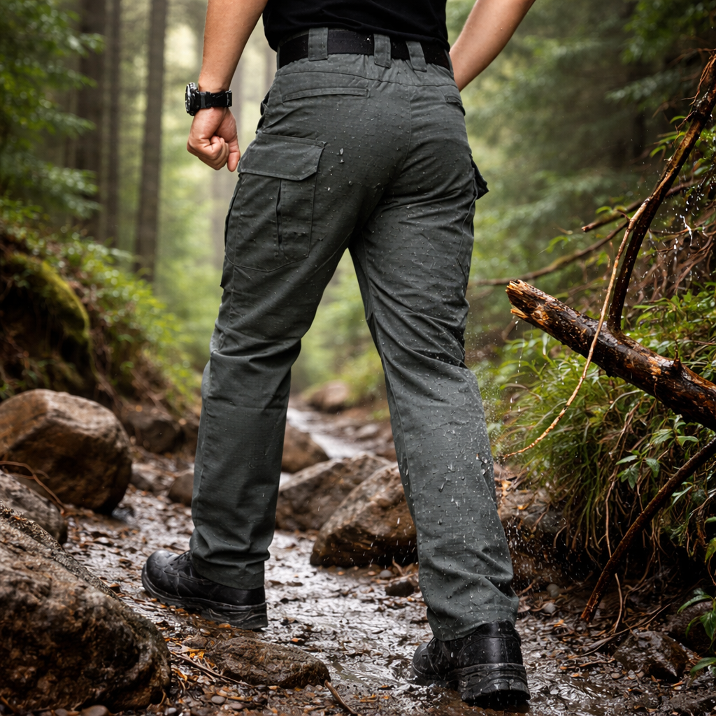 Pantalon de randonnée homme | Cargo imperméable respirant multi poches