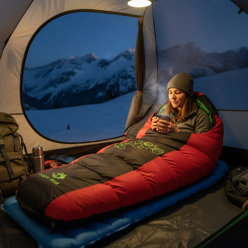 Sac de couchage | Momie duvet -15°C capuche isolation thermique