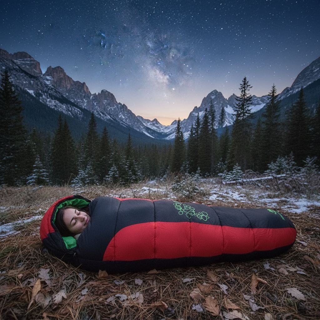 Sac de couchage | Momie duvet -15°C capuche isolation thermique