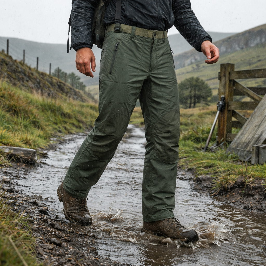 Pantalon de randonnée homme | Imperméable respirant bretelles ajustables
