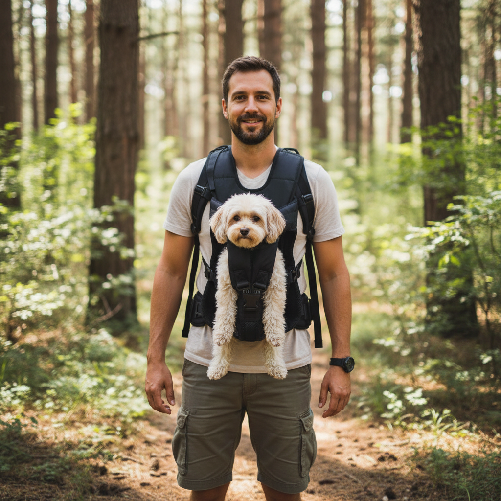 Sac à dos de randonnée | Transport chien chat respirant mains libres