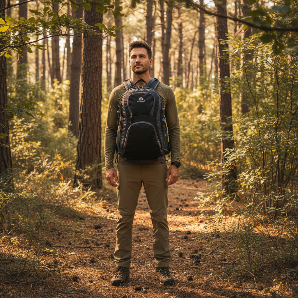 Sac à dos de randonnée | 20L léger imperméable dos rembourré