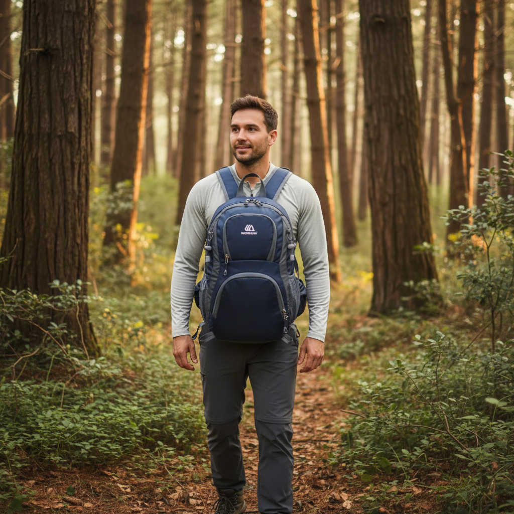 Sac à dos de randonnée | 20L léger imperméable dos rembourré