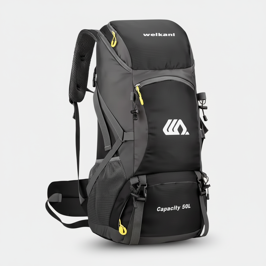 Sac à dos de randonnée | 50L imperméable dos ventilé