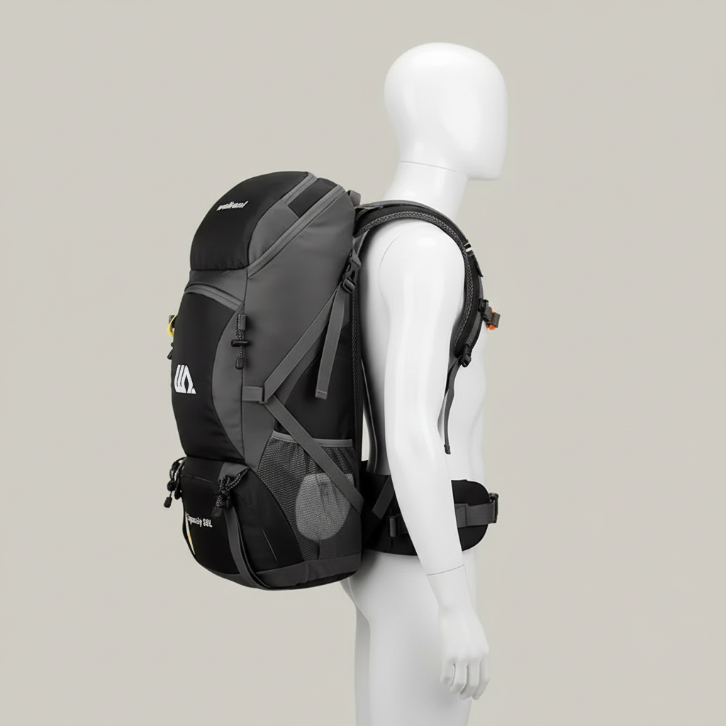Sac à dos de randonnée | 50L imperméable dos ventilé