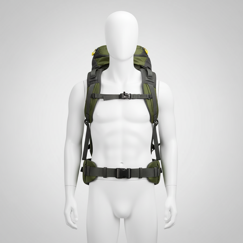 Sac à dos de randonnée | 50L imperméable dos ventilé