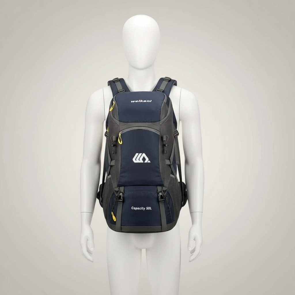 Sac à dos de randonnée | 50L imperméable dos ventilé