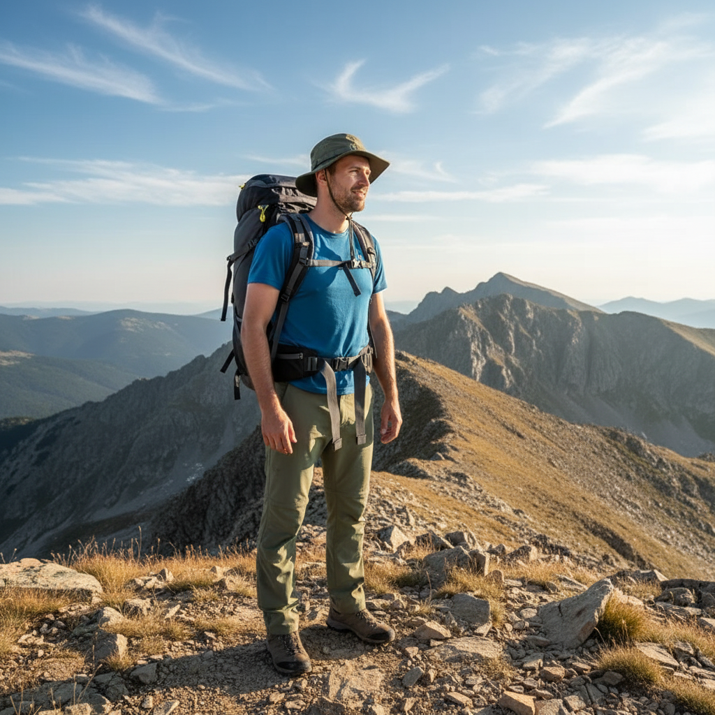 Sac à dos de randonnée | 50L imperméable dos ventilé