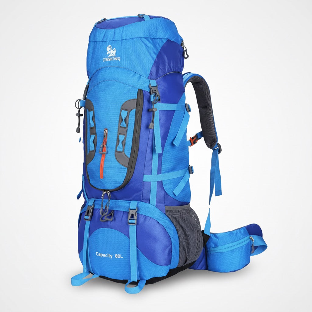 Sac à dos de randonnée | 80L imperméable dos ventilé