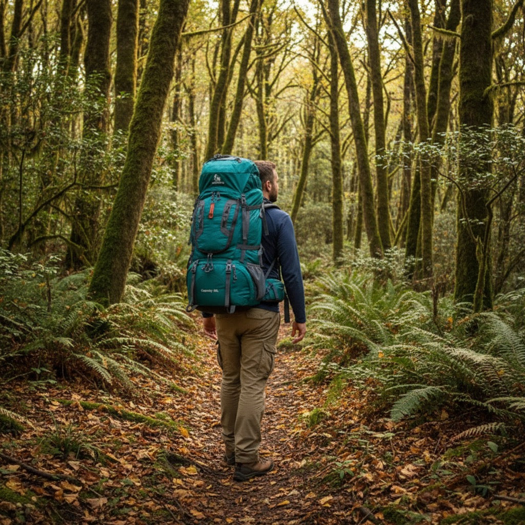 Sac à dos de randonnée | 80L imperméable dos ventilé