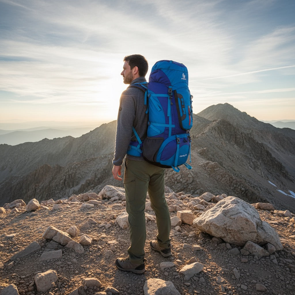Sac à dos de randonnée | 80L imperméable dos ventilé