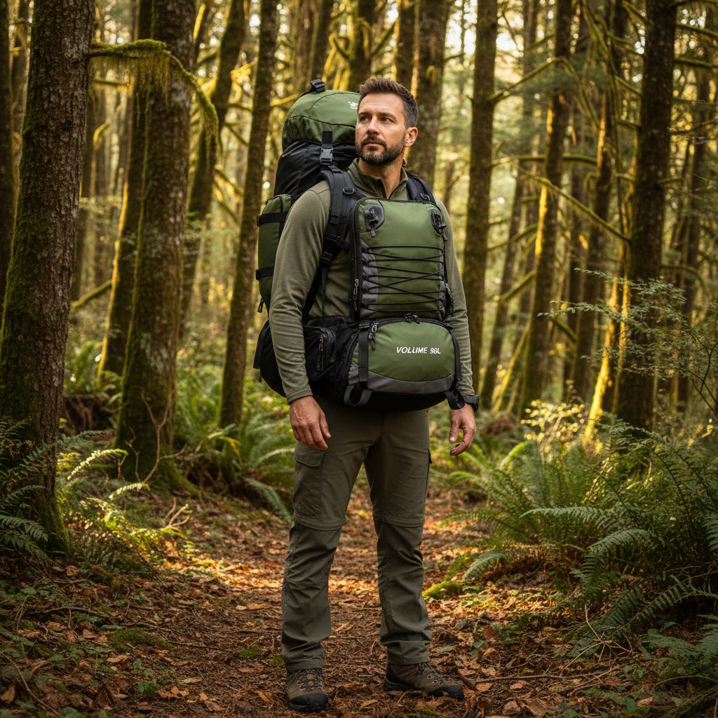 Sac à dos de randonnée | 90L nylon résistant dos renforcé