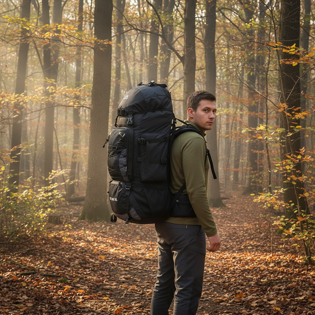 Sac à dos de randonnée | 90L nylon résistant dos renforcé
