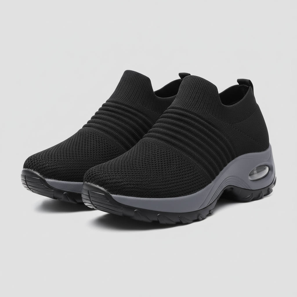 Chaussures de randonnée femme | Sans lacets respirantes amortissantes semelle