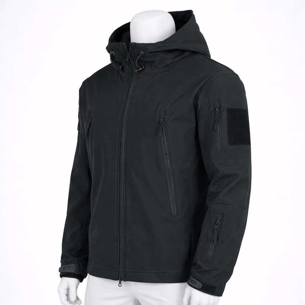 Veste de randonnée homme | Imperméable capuche poches zippées