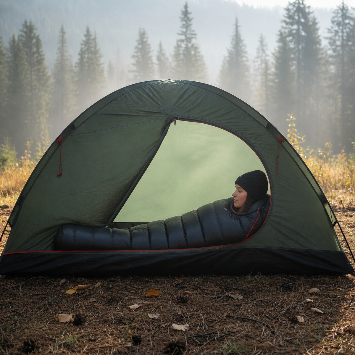 Sac de couchage | Duvet 0°C 850g momie capuche imperméable 4 saisons