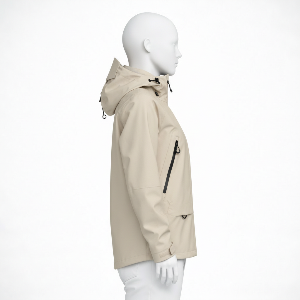 Veste de randonnée femme | Imperméable coupe-vent capuche légère
