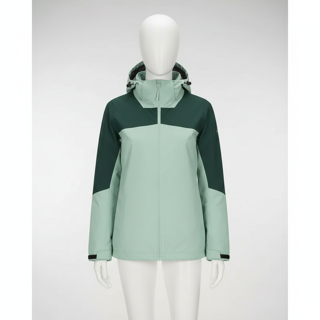 Veste de randonnée femme | 3en1 imperméable polaire amovible capuche