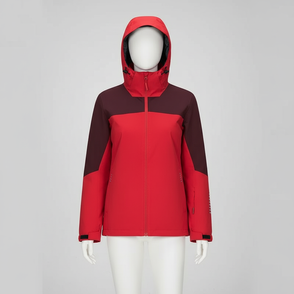 Veste de randonnée femme | 3en1 imperméable polaire amovible capuche