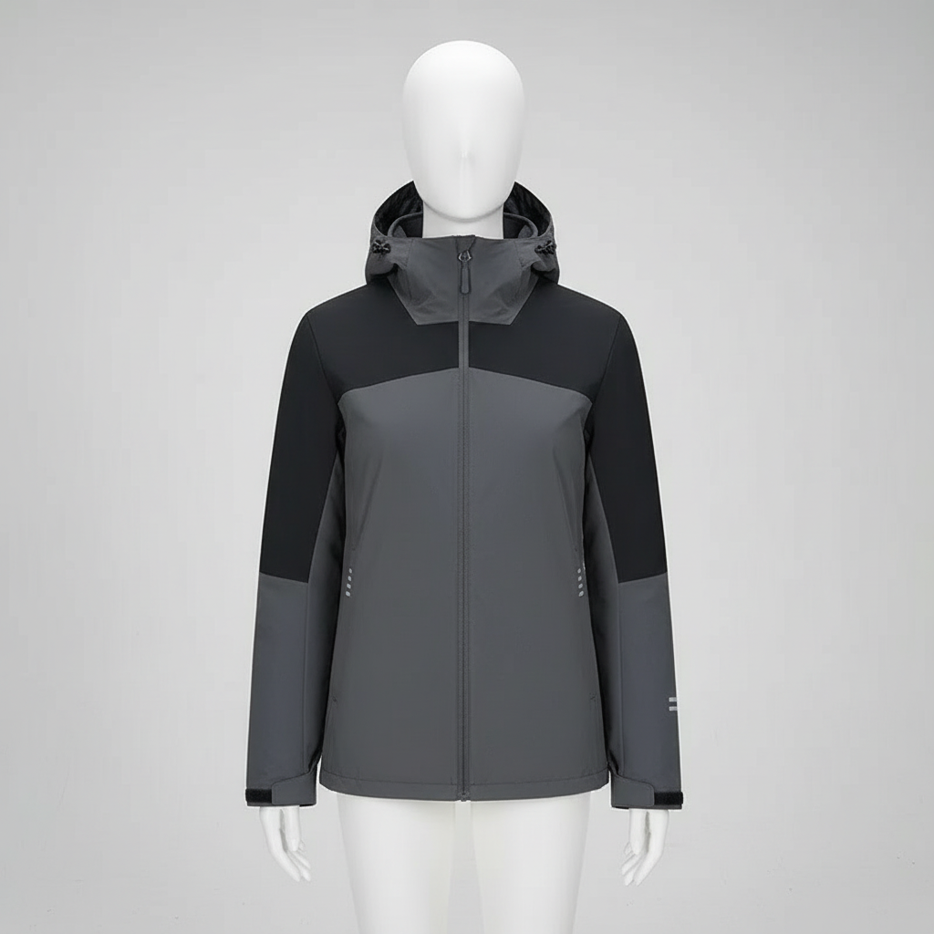 Veste de randonnée femme | 3en1 imperméable polaire amovible capuche