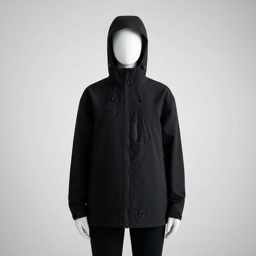 Veste de randonnée femme | Imperméable coupe-vent respirante capuche