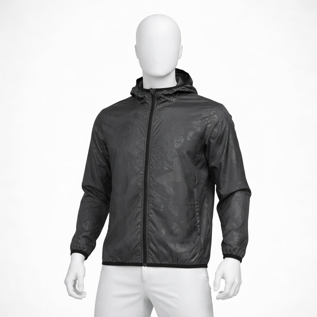 Veste de randonnée | Coupe-vent léger imperméable capuche pliable