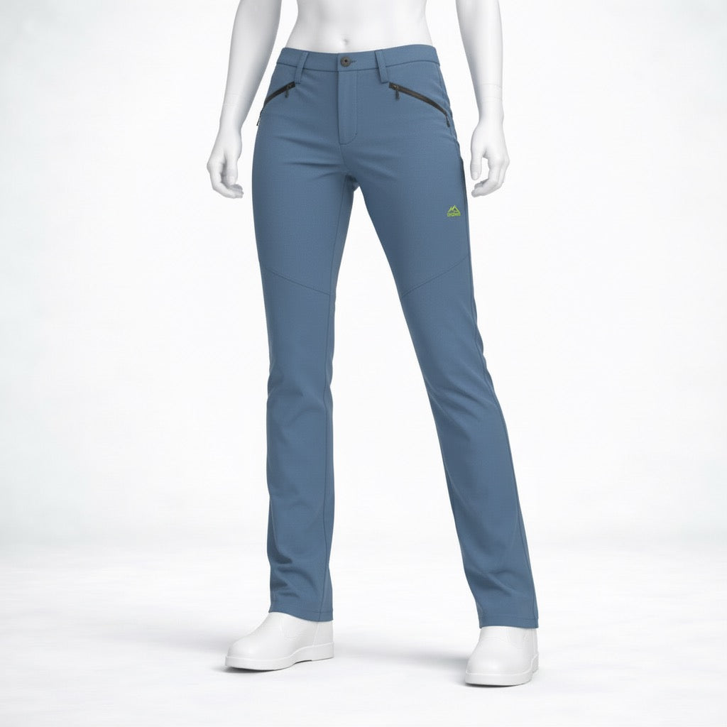 Pantalon de randonnée femme | Softshell chaud imperméable hiver