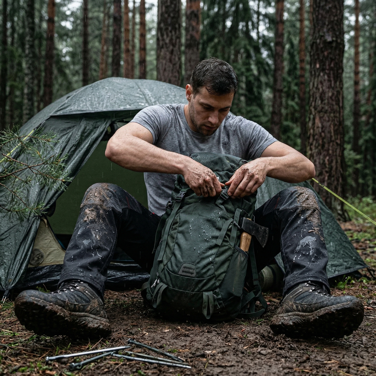 Pantalon de randonnée homme | Imperméable respirant 4 saisons
