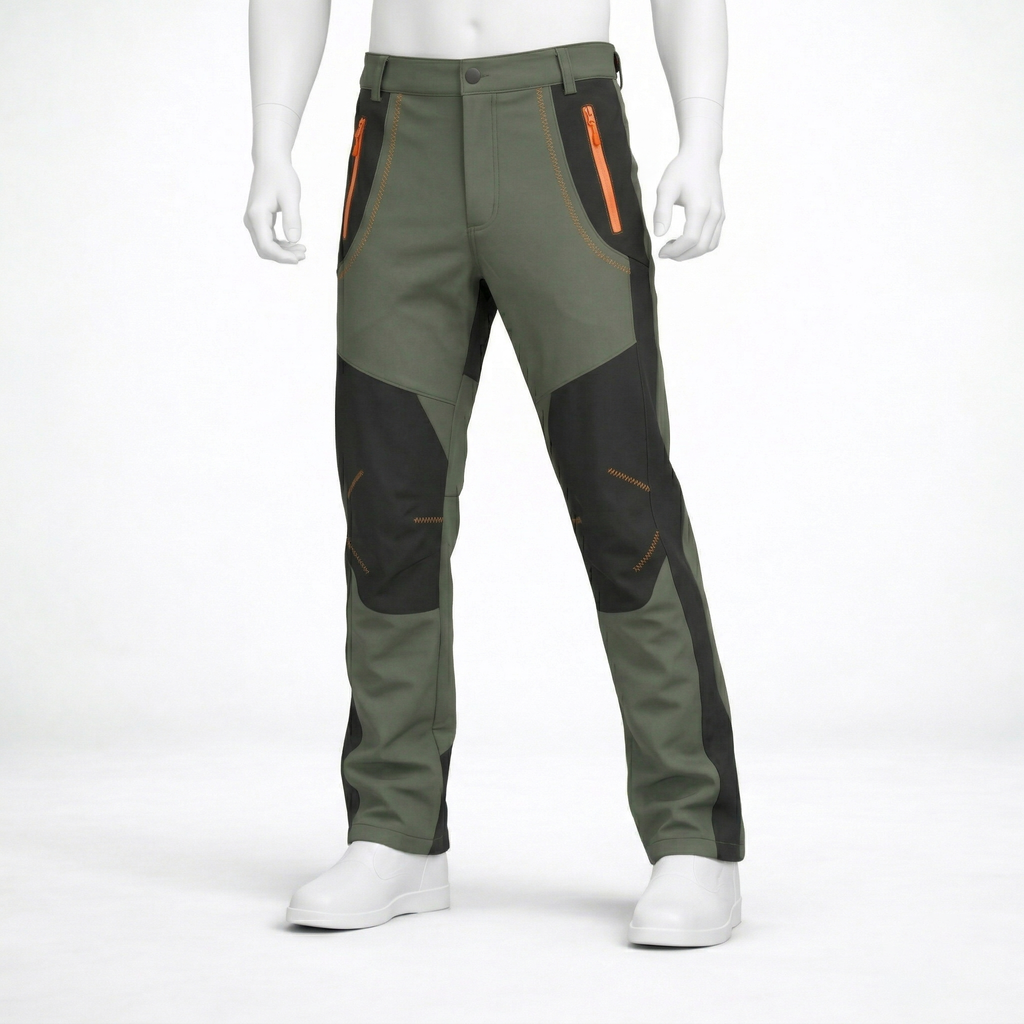 Pantalon de randonnée homme | Imperméable molletonné thermique