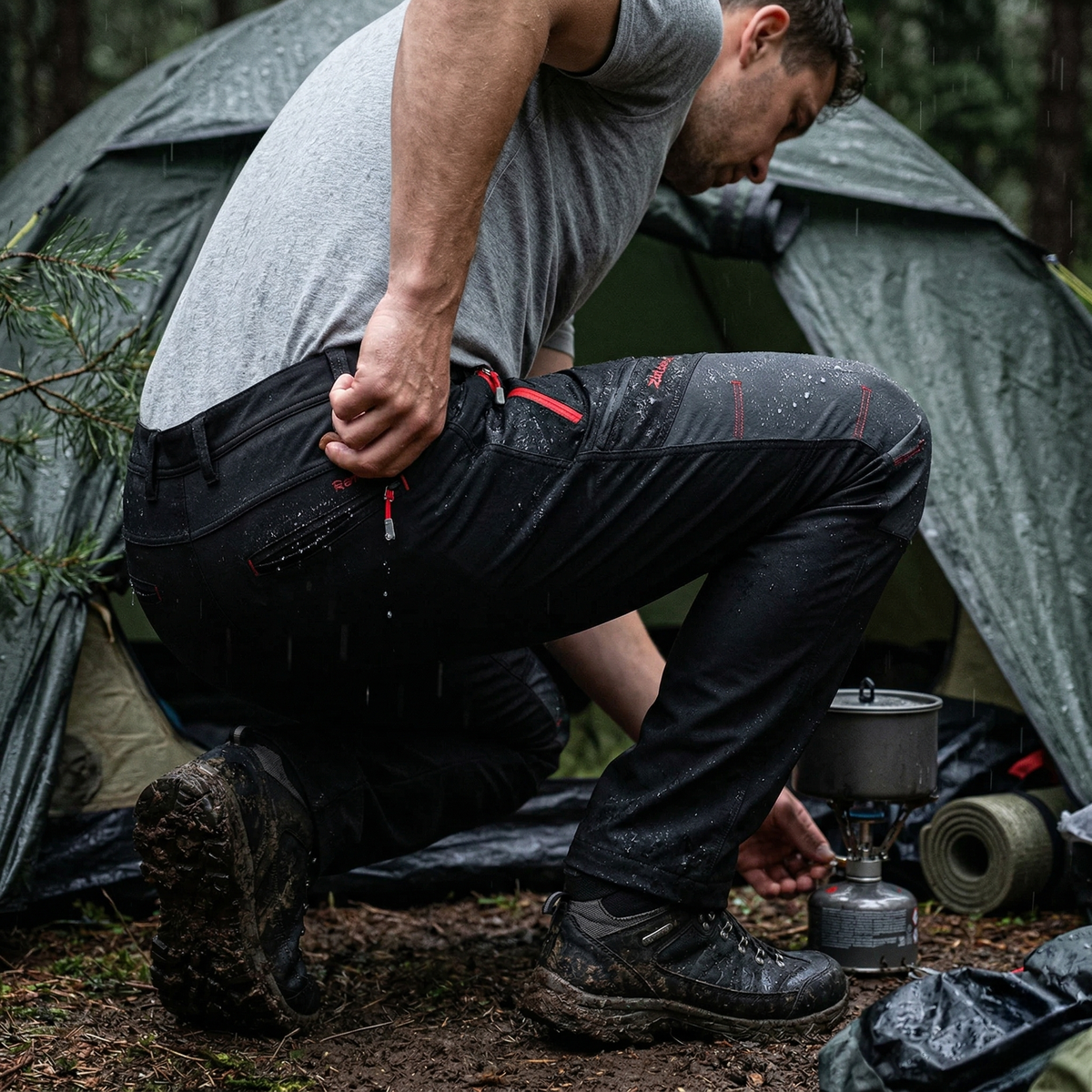 Pantalon de randonnée homme | Imperméable respirant 4 saisons