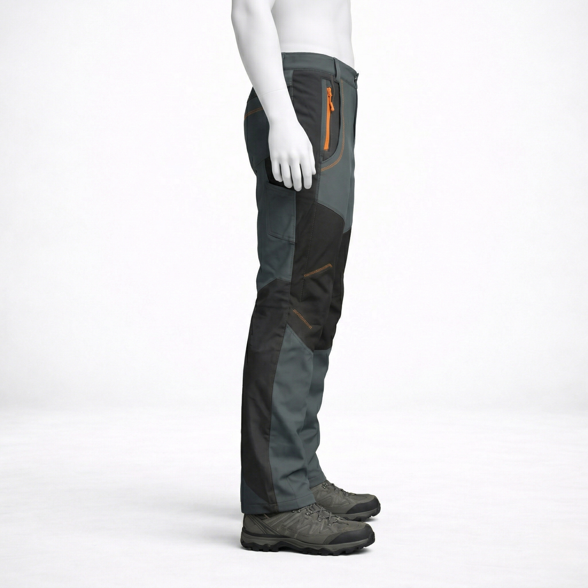 Pantalon de randonnée homme | Imperméable molletonné thermique