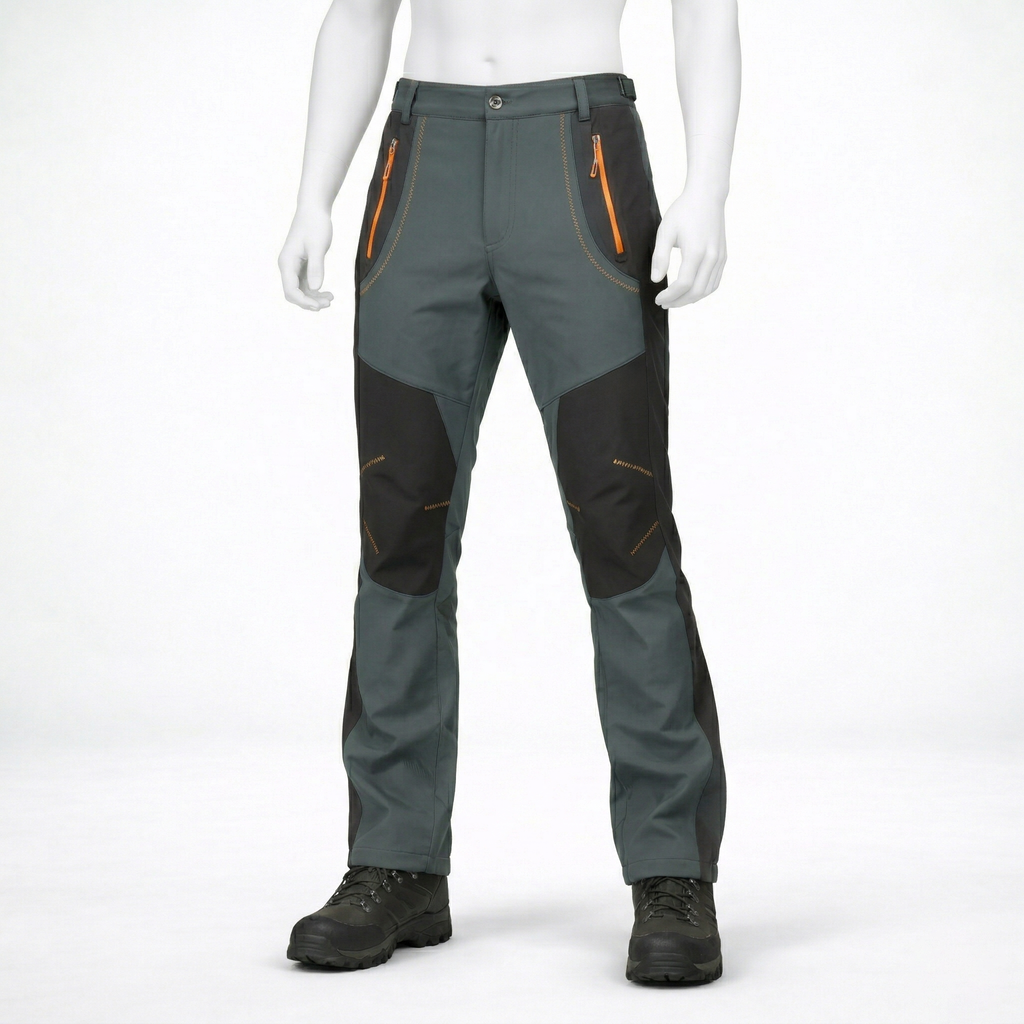 Pantalon de randonnée homme | Imperméable molletonné thermique