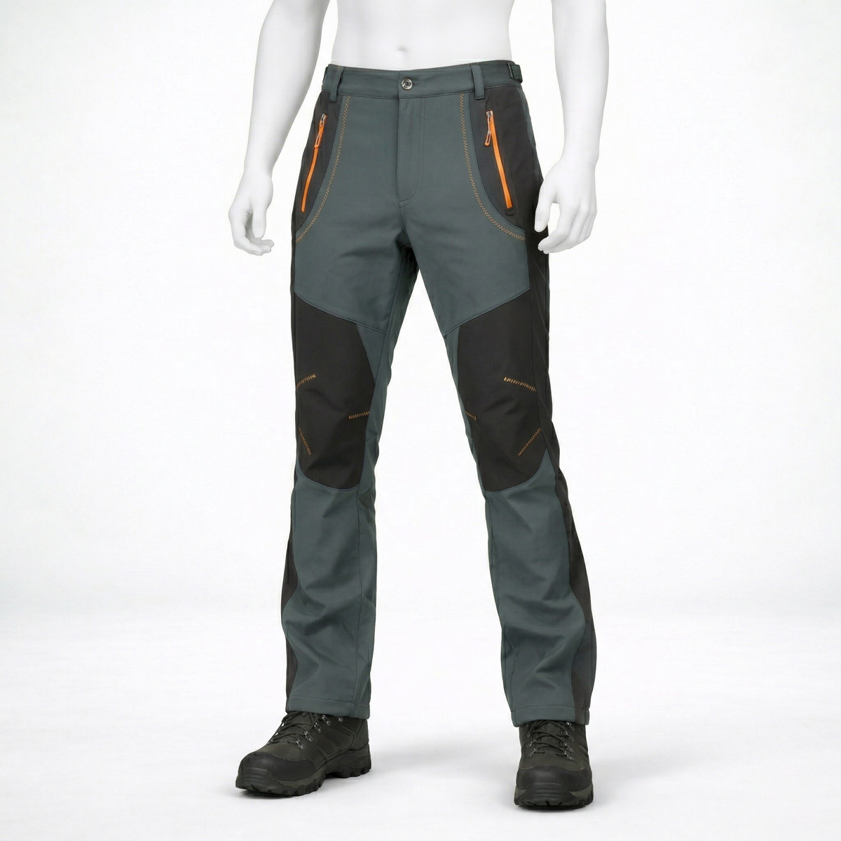 Pantalon de randonnée homme | Imperméable molletonné thermique