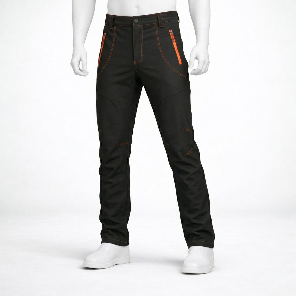 Pantalon de randonnée homme | Imperméable molletonné thermique