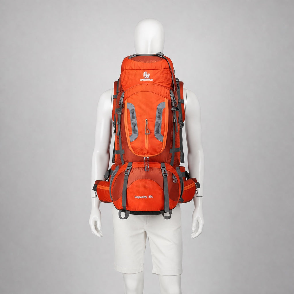 Sac à dos de randonnée | 80L imperméable dos ventilé
