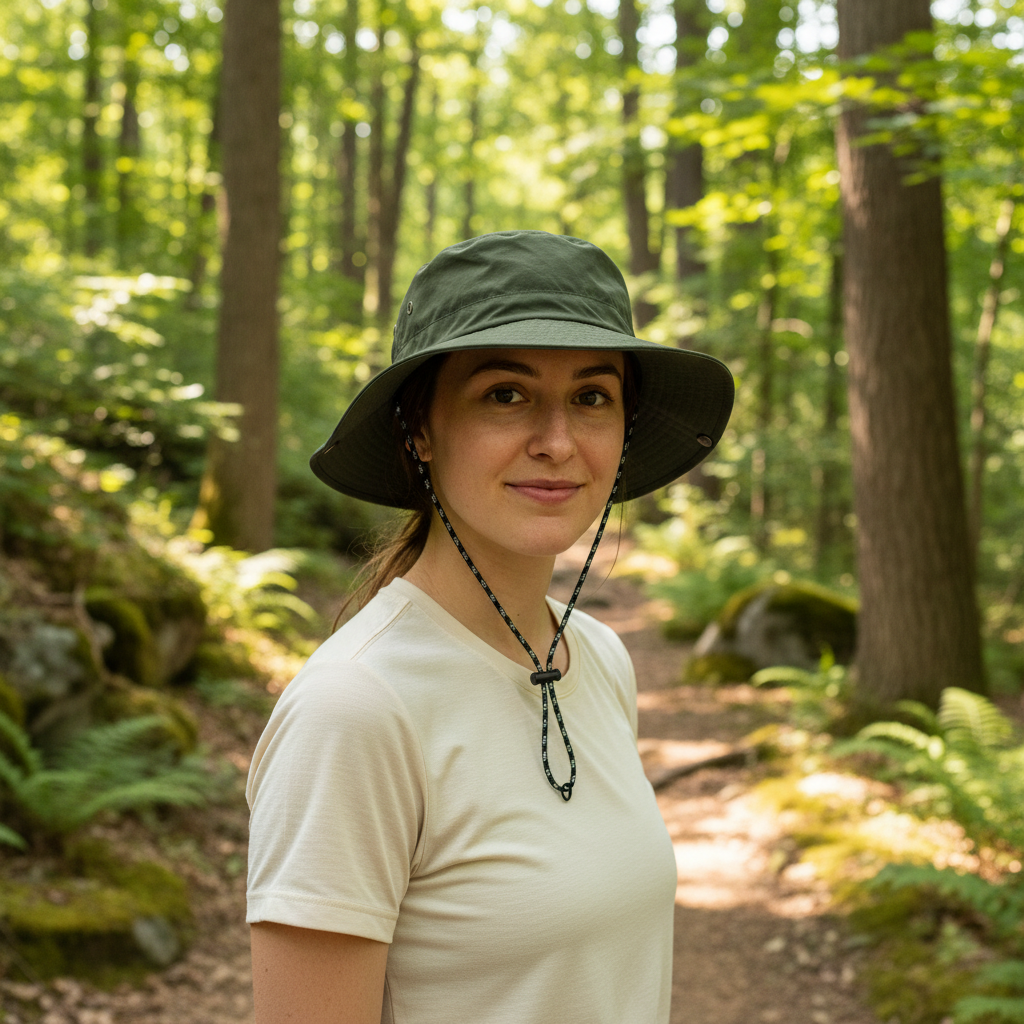 Chapeau randonnée femme | Anti-UV respirant large bord ajustable