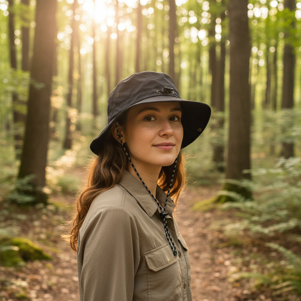 Chapeau randonnée femme | Anti-UV respirant large bord ajustable